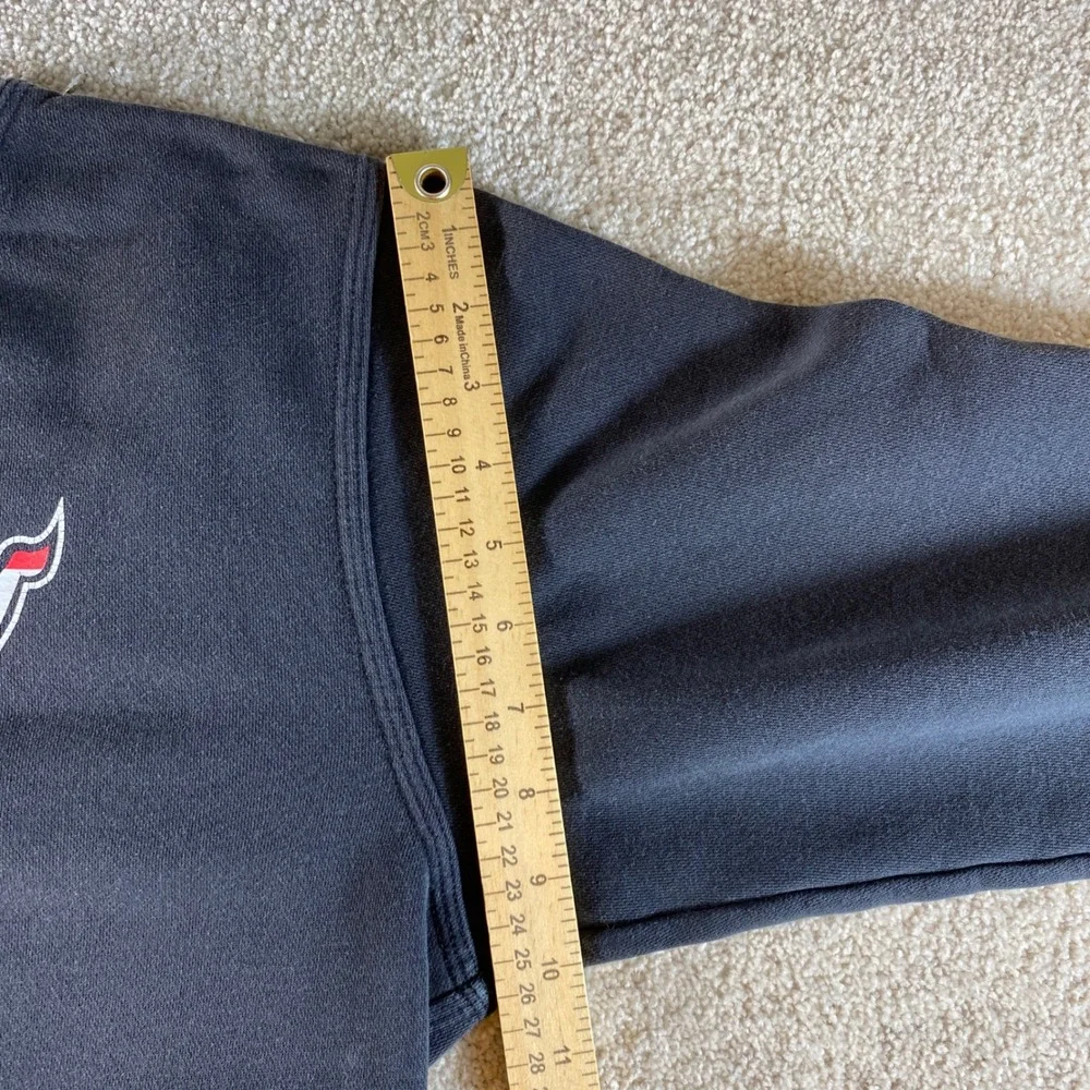Nike Chicago Bulls Sweatshirt Mens Small Black Patriotic Graphic Crew Neck
